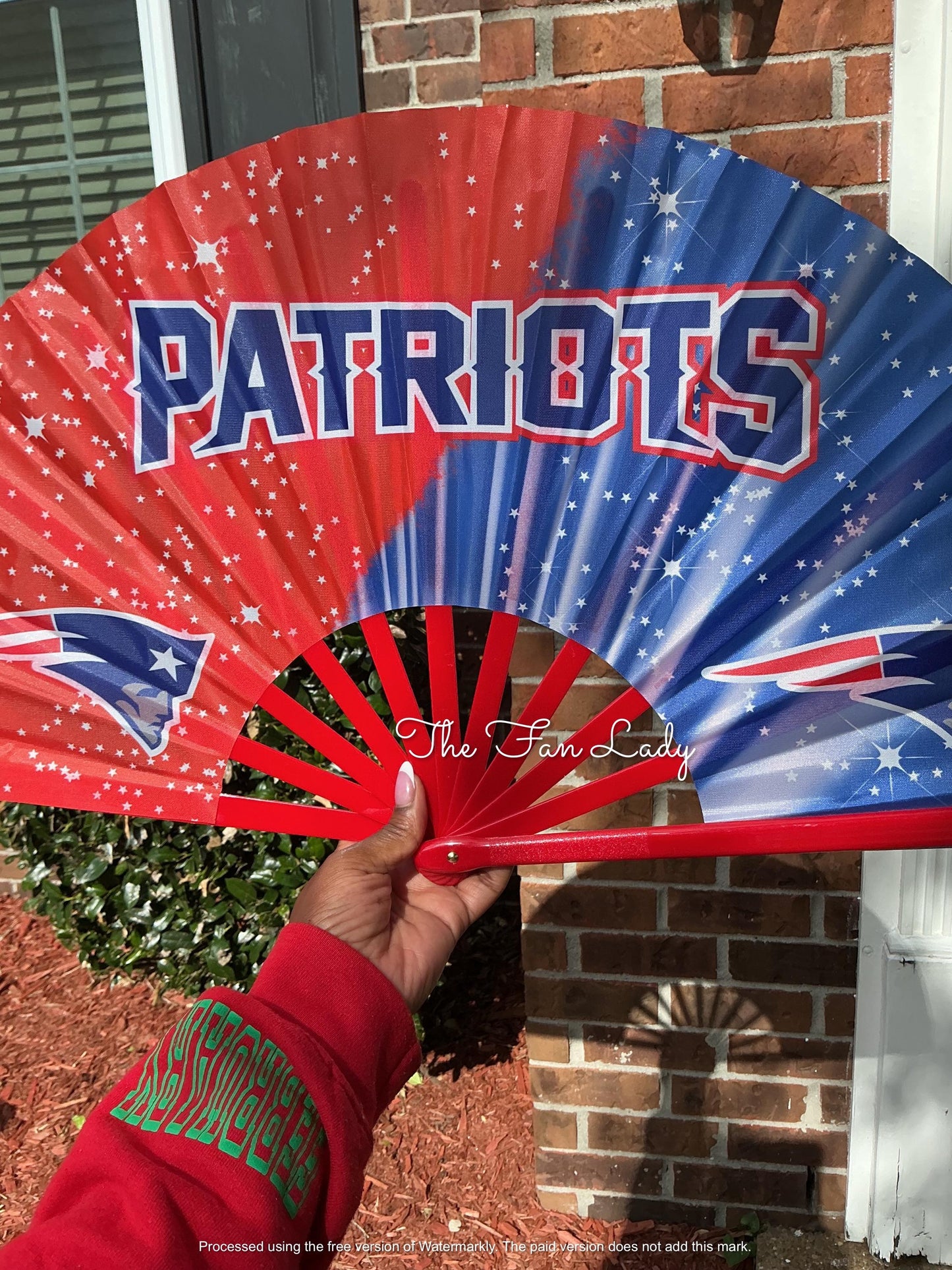 New England Patriots Hand Fan: Loud Clacking Sports Fan