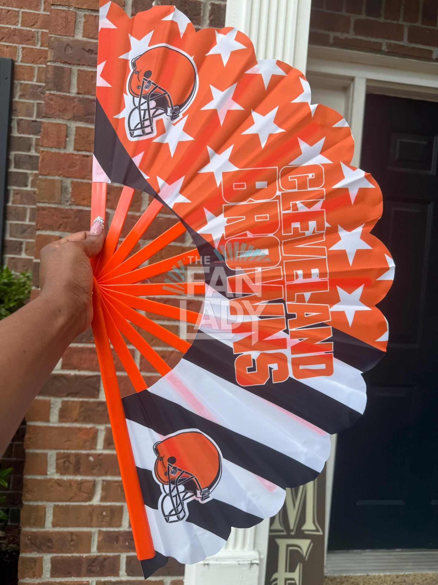 Cleveland Browns Folding Hand Fan: NFL Football Game Day Accessory