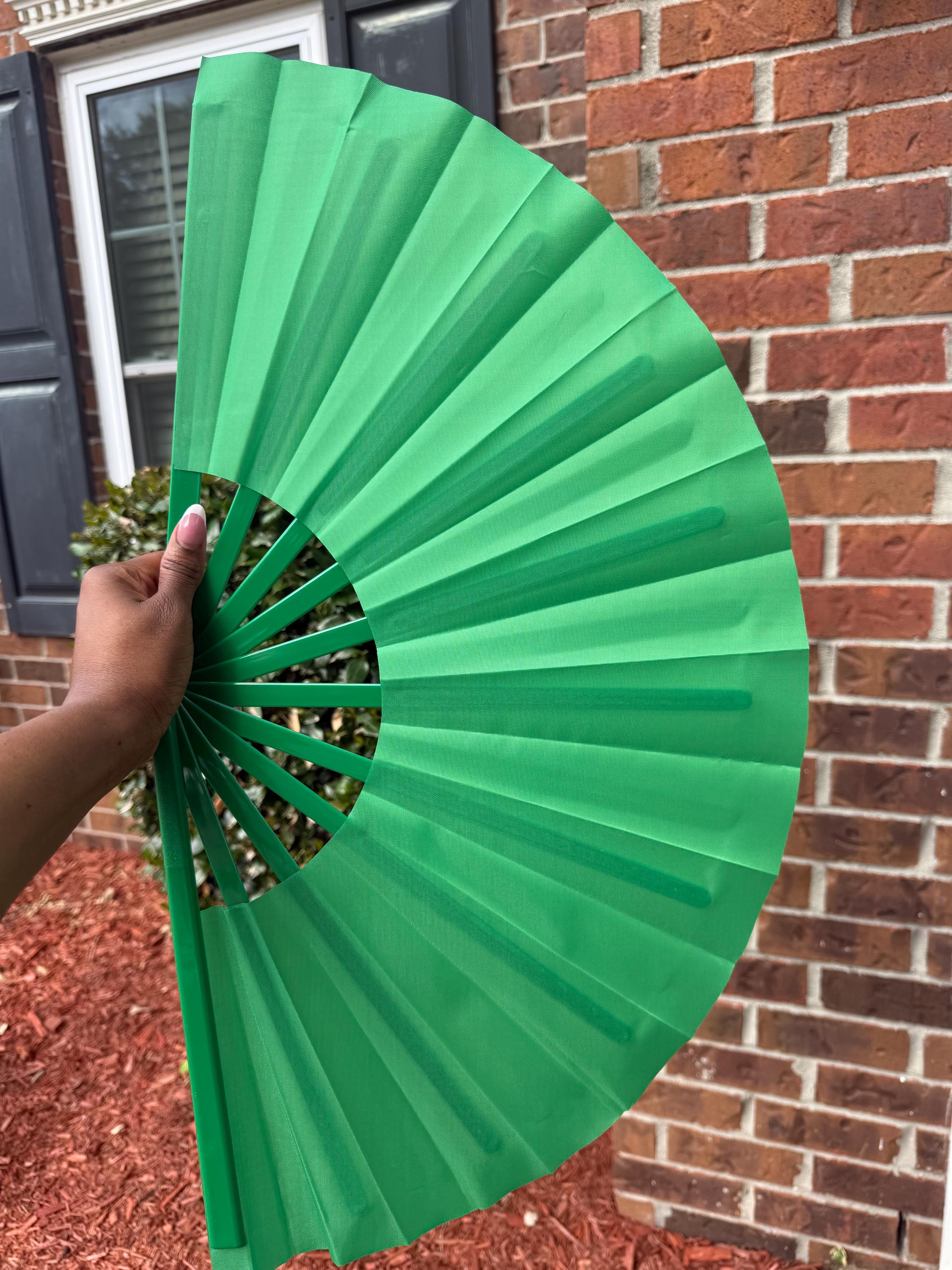 Green Clack Fan: Boots On Ground Line Dancing