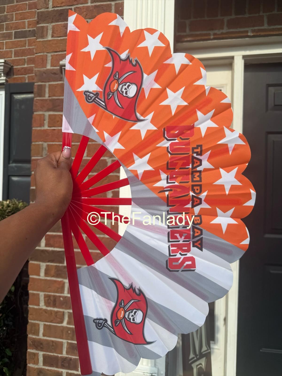 Tampa Bay Buccaneers Folding Clack Fan for NFL Football Fans