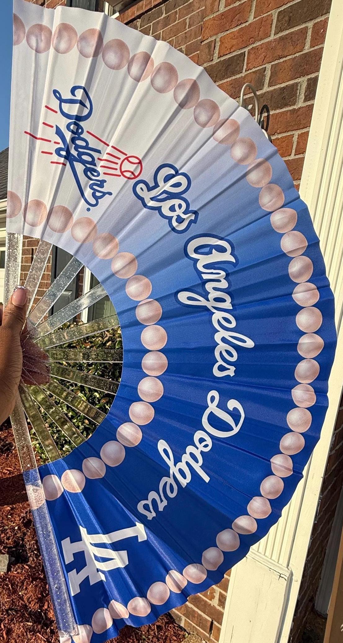 Los Angeles Dodgers Baseball Fan Folding Hand Clack Fan