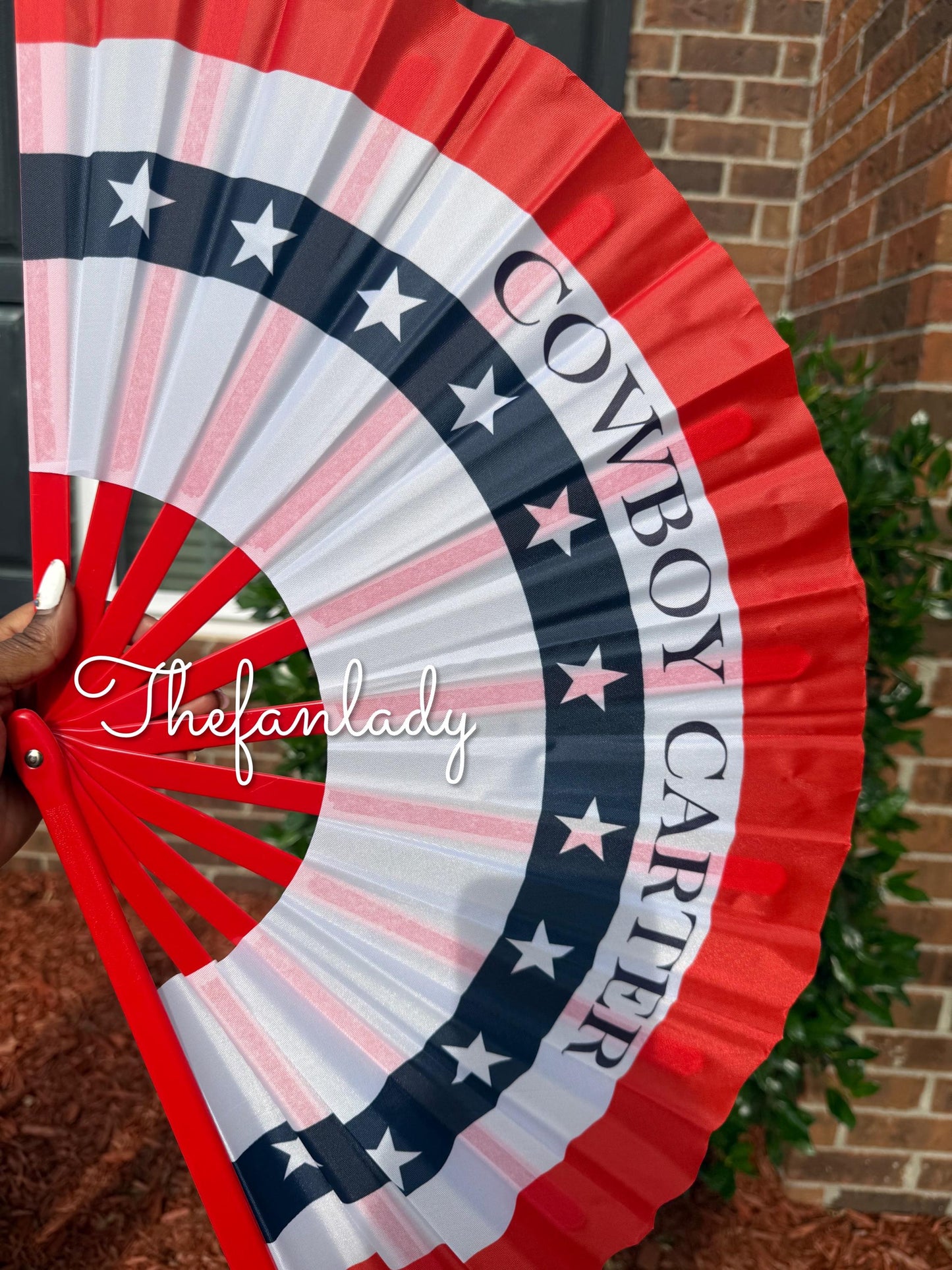 Cowboy Carter folding Clack Fan- Double Sided!