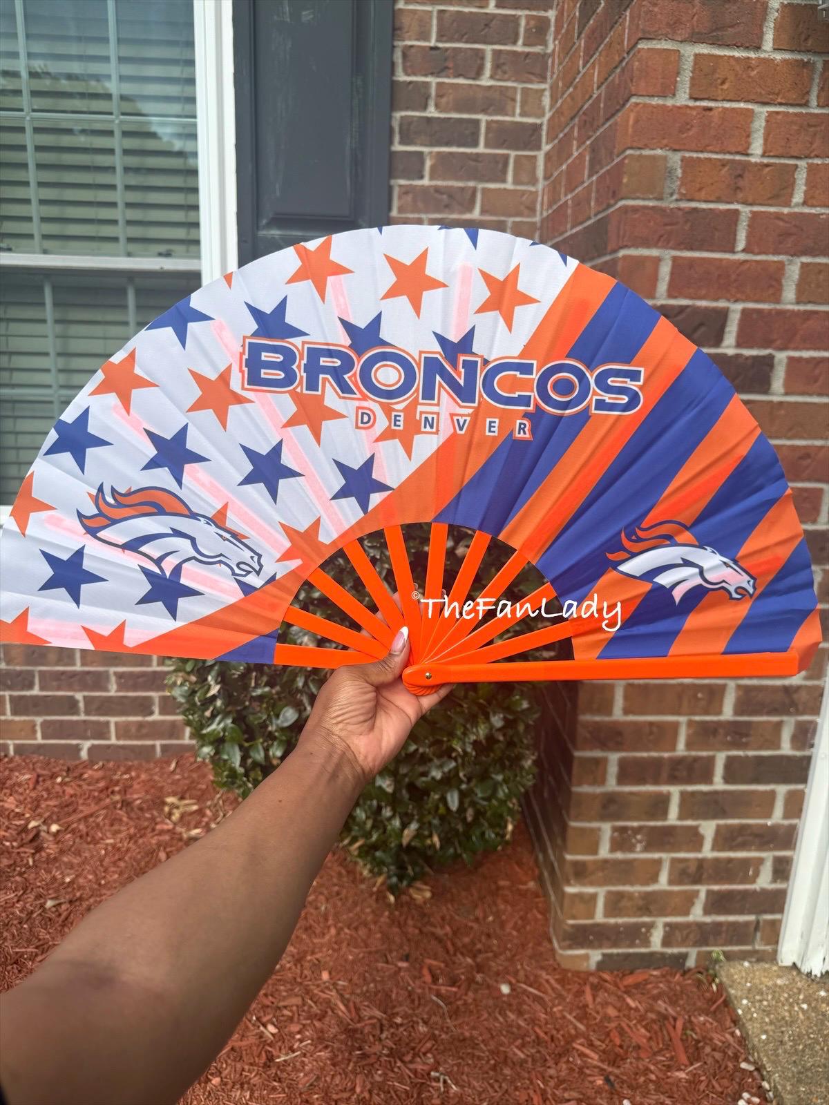 Denver Broncos Clack Fan: Game Day Accessory with Bold Star Design