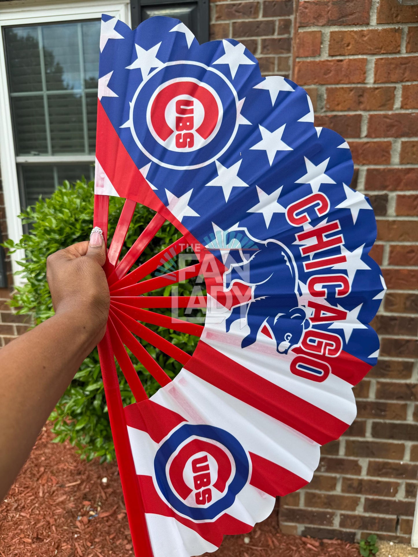 Chicago Cubs Folding Hand Fan: Baseball Team Sports Gear
