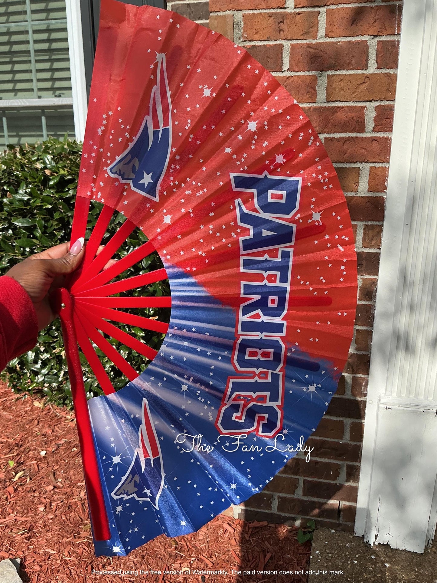 New England Patriots Hand Fan: Loud Clacking Sports Fan