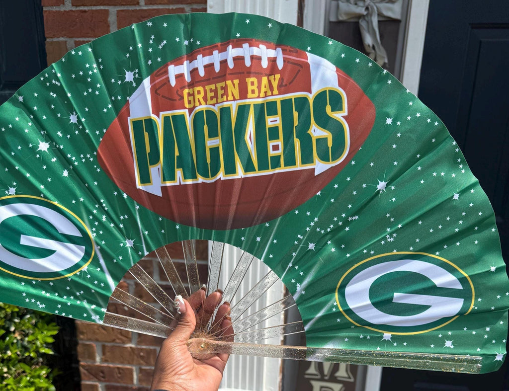 Green Bay Packers Handheld Folding Clack Fan