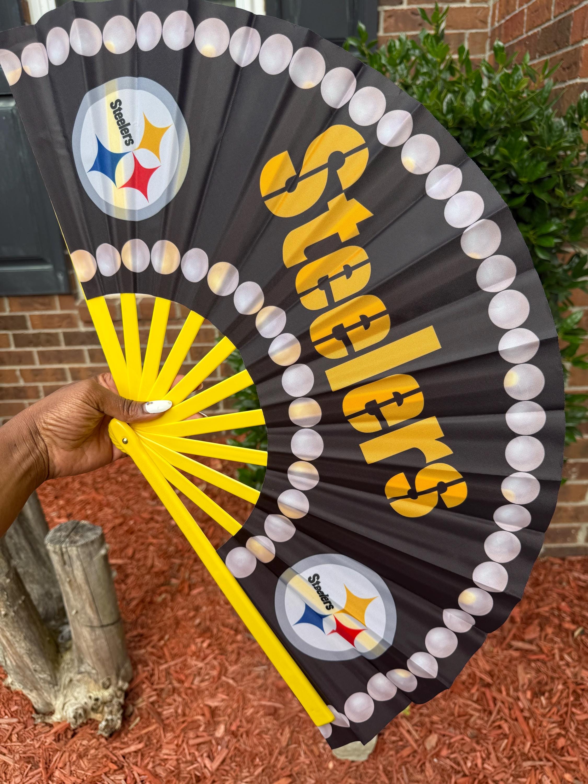 Pittsburgh Steelers Folding Hand Fan: Game Day Clack Fan