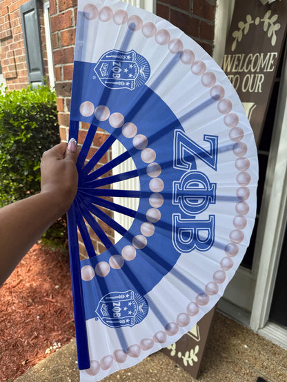 Zeta Phi Beta Sorority Fan: Blue & White, Since 1920