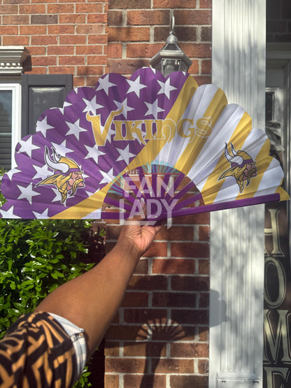 Minnesota Vikings Folding Hand Fan: NFL Game Day Accessory