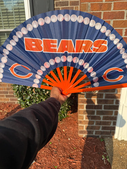 Chicago Bears Clack Fan: Navy & Orange NFL Game Day Accessory