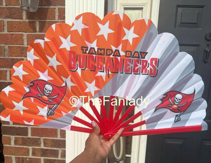 Tampa Bay Buccaneers Folding Clack Fan for NFL Football Fans