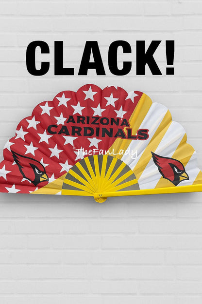 Arizona Cardinals Folding Clack Fan: NFL Game Day Accessory