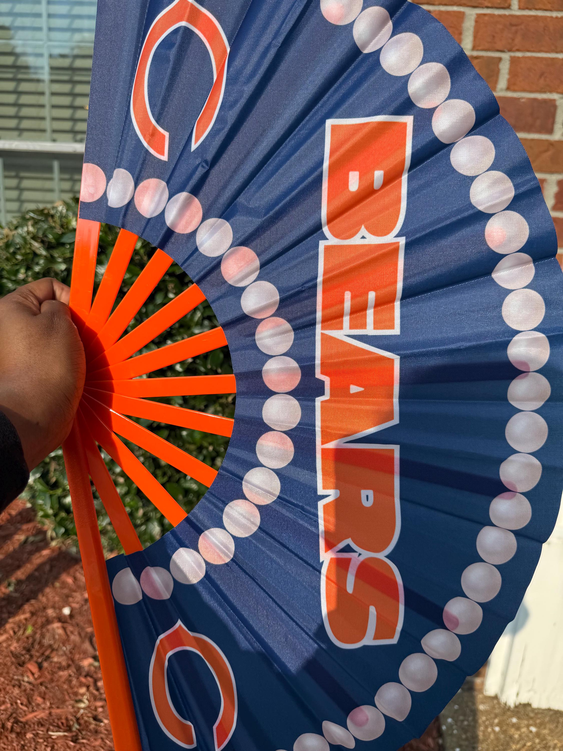 Chicago Bears Clack Fan: Navy & Orange NFL Game Day Accessory