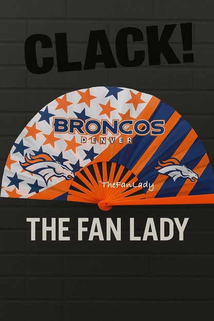 Denver Broncos Clack Fan: Game Day Accessory with Bold Star Design