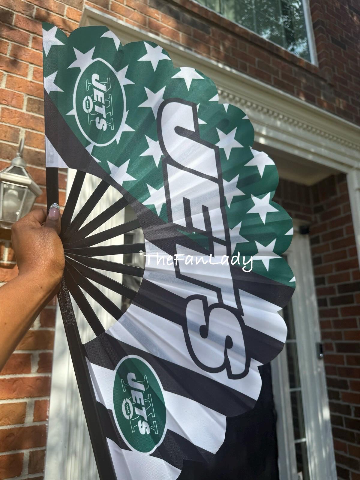 New York Jets Folding Hand Fan | NFL Clack Fan