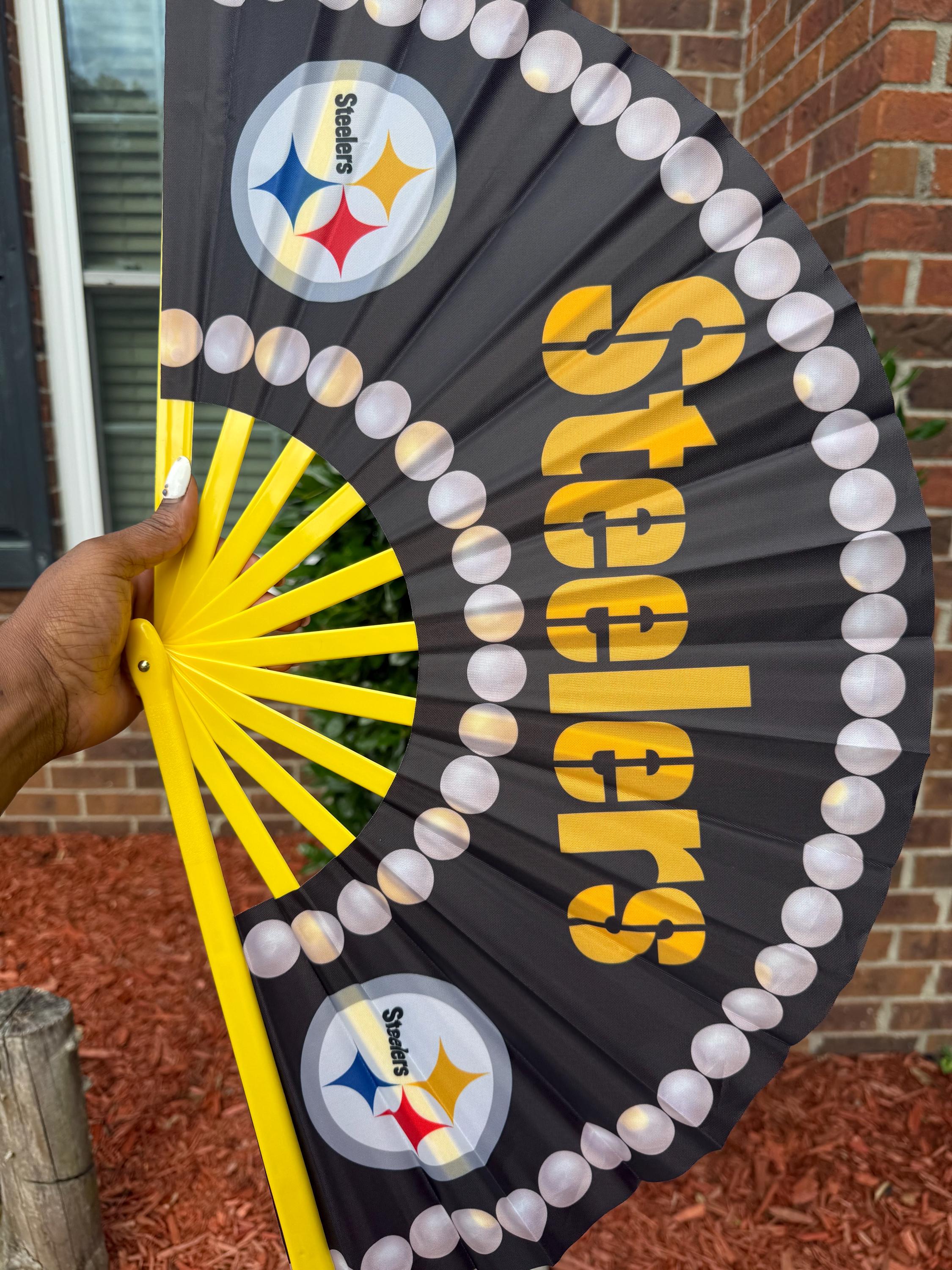Pittsburgh Steelers Folding Hand Fan: Game Day Clack Fan