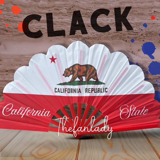 California Republic State Flag Clack Fan