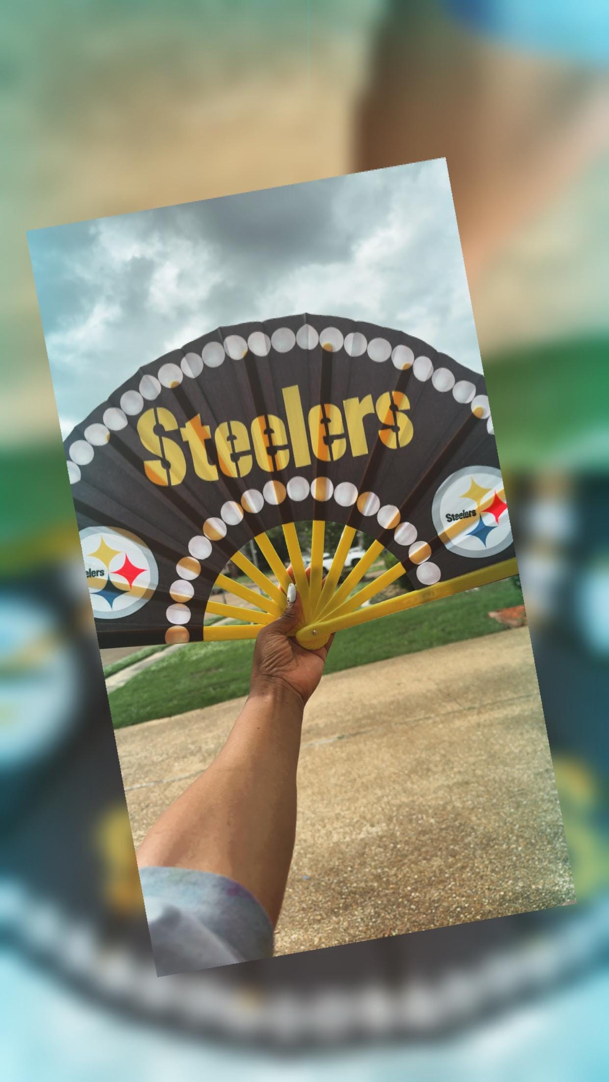 Pittsburgh Steelers Folding Hand Fan: Game Day Clack Fan
