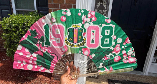 Glitter! AKA Handheld Folding Fan Sorority Clack Fan