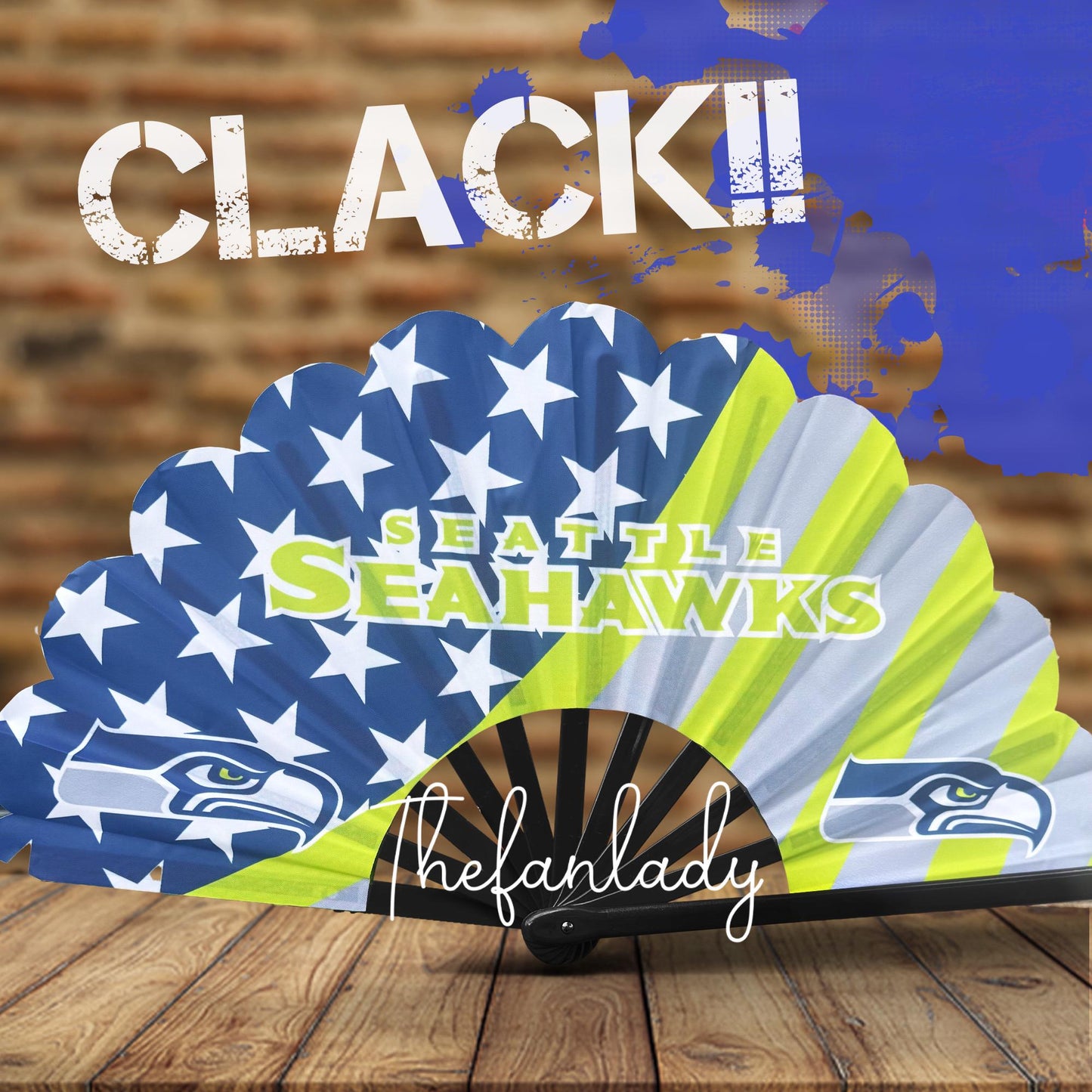 Seattle Seahawks Hand Fan: NFL Football Game Day Accessory