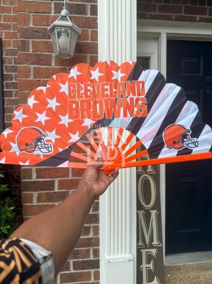 Cleveland Browns Folding Hand Fan: NFL Football Game Day Accessory