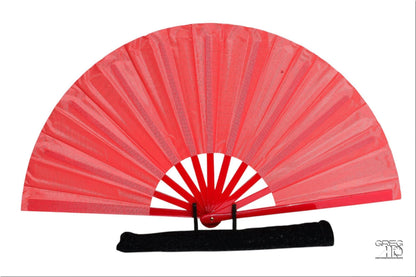 Red Clack Hand Fan: Line Dancing Festival Folding Fan