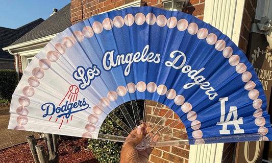 Los Angeles Dodgers Baseball Fan Folding Hand Clack Fan