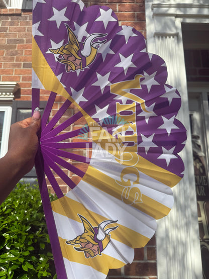 Minnesota Vikings Folding Hand Fan: NFL Game Day Accessory
