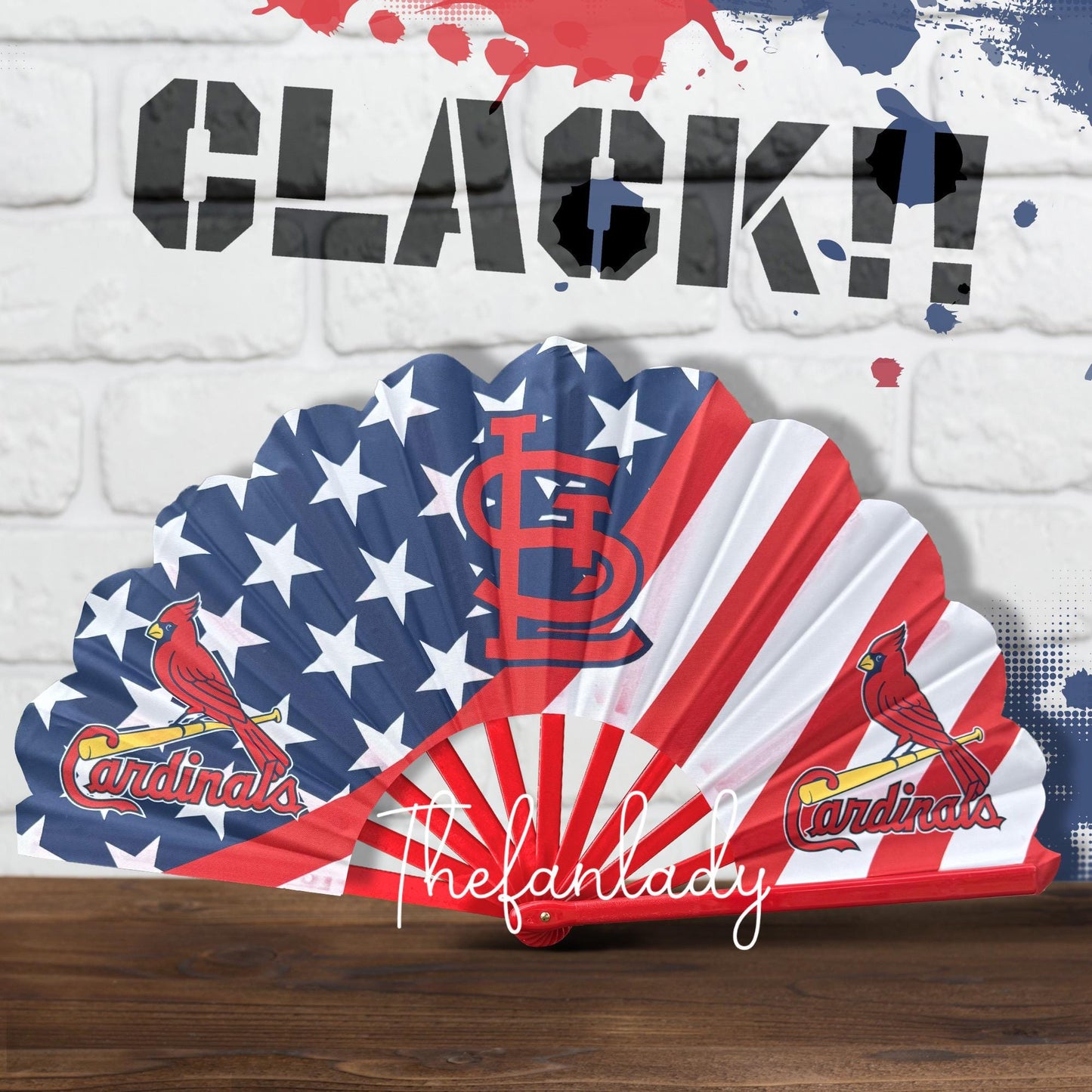 St. Louis Cardinals Folding Hand Fan: MLB Baseball Game Day Accessory