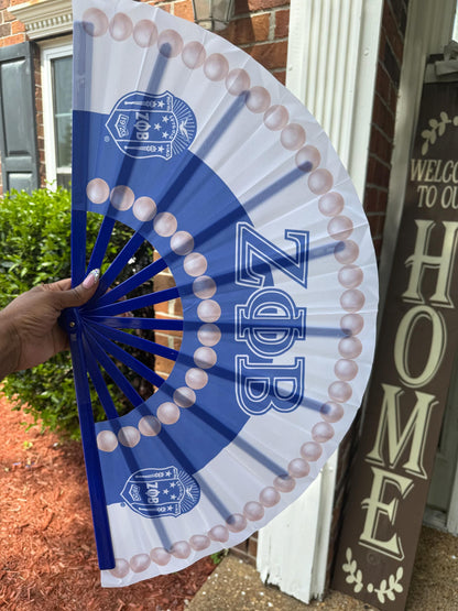 Zeta Phi Beta Sorority Fan: Blue & White, Since 1920