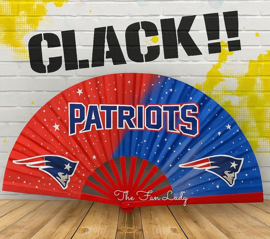 New England Patriots Hand Fan: Loud Clacking Sports Fan