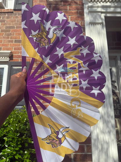 Minnesota Vikings Folding Hand Fan: NFL Game Day Accessory