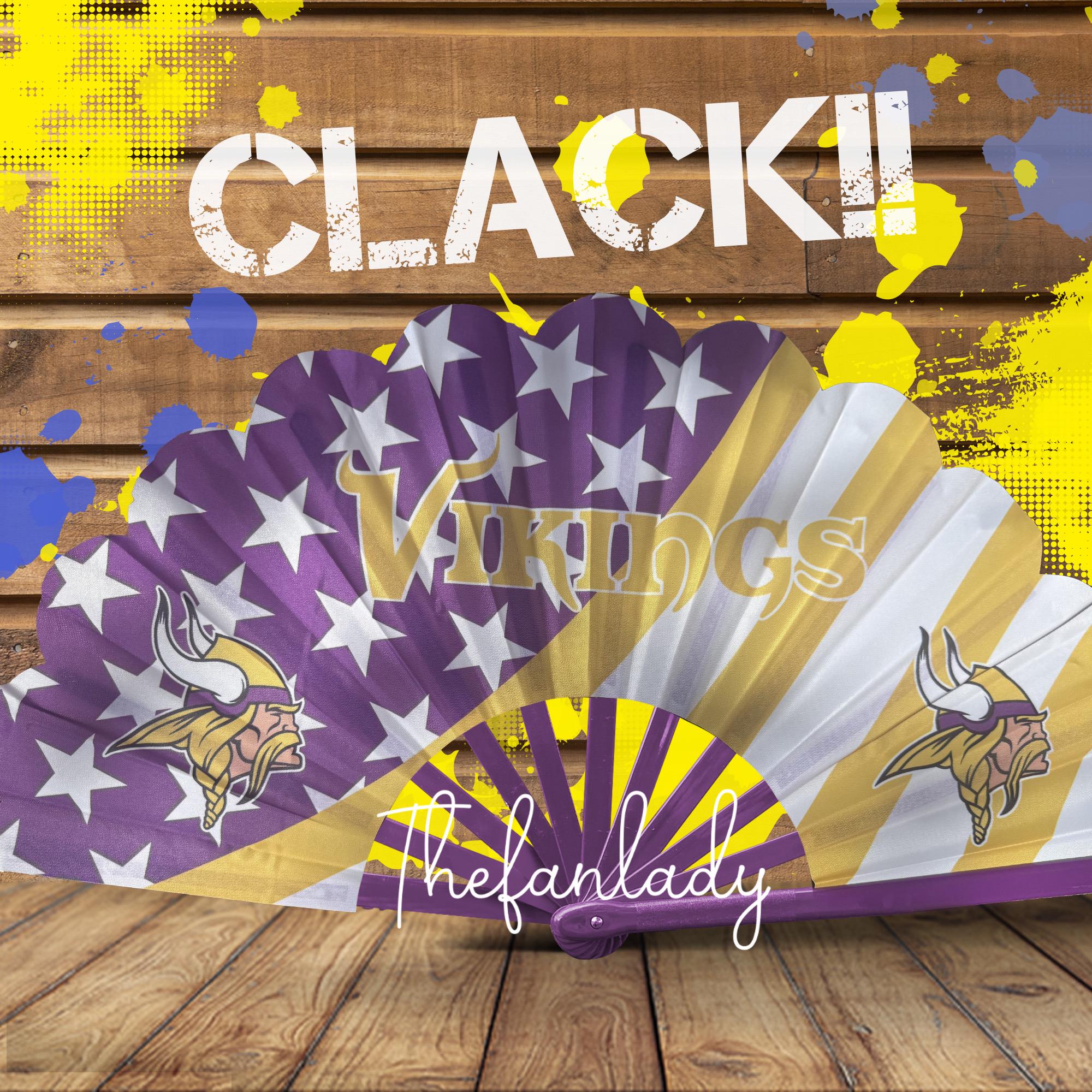 Minnesota Vikings Folding Hand Fan: NFL Game Day Accessory