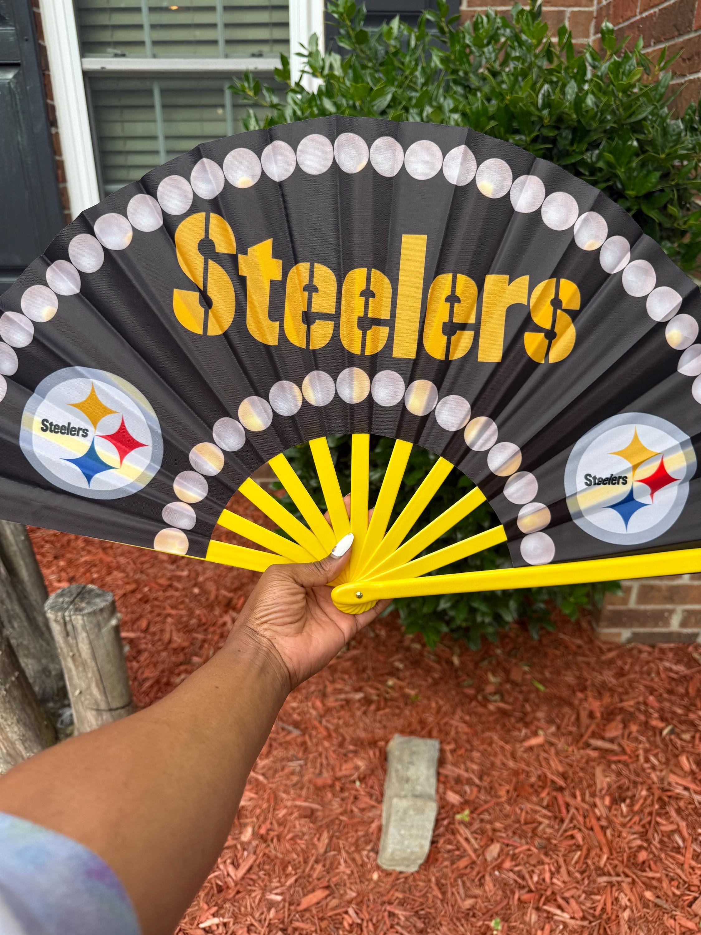 Pittsburgh Steelers Folding Hand Fan: Game Day Clack Fan