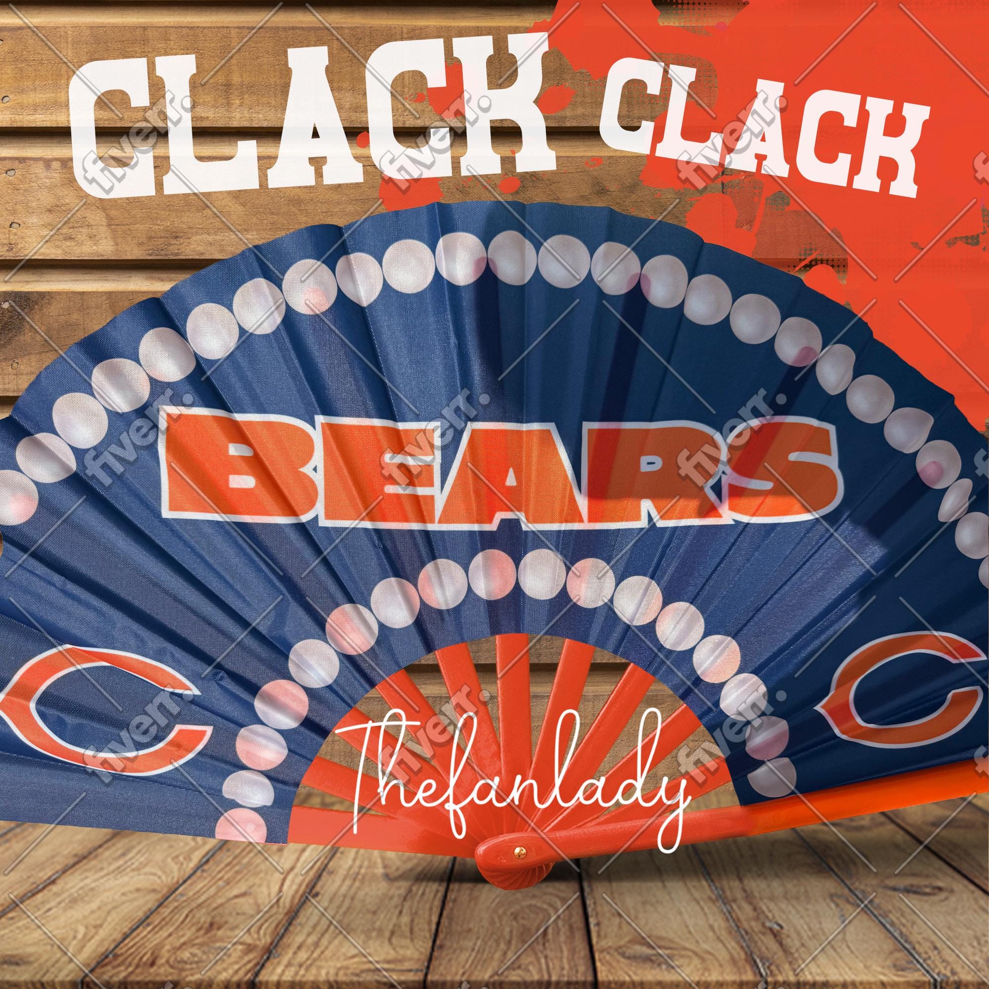 Chicago Bears Clack Fan: Navy & Orange NFL Game Day Accessory