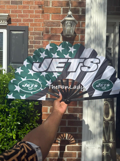 New York Jets Folding Hand Fan | NFL Clack Fan