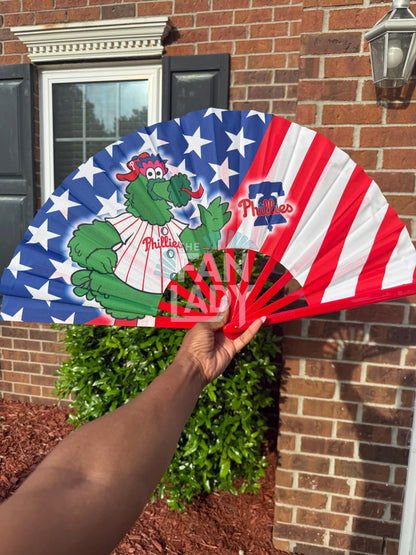 Philadelphia Phillies Folding Hand Fan with mascot