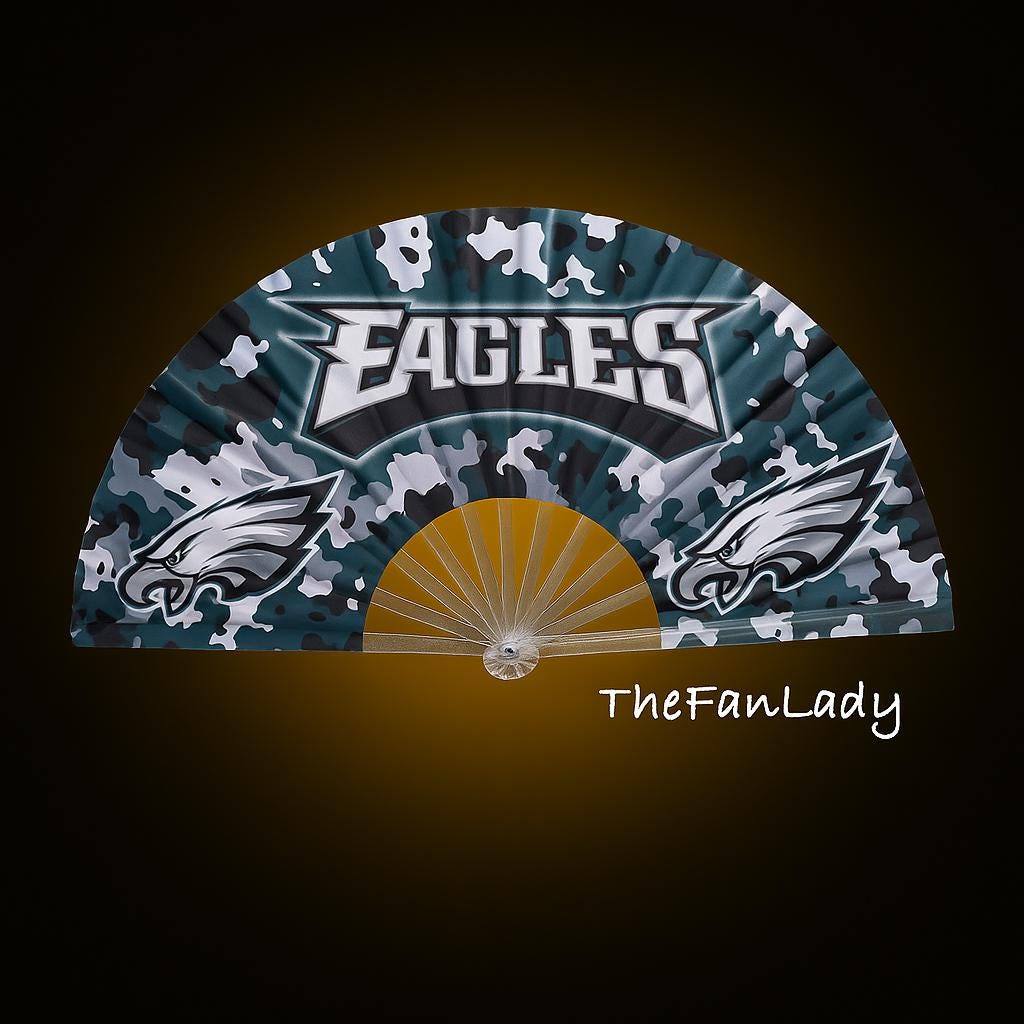 Philadelphia Eagles Handheld Folding Clack Fan