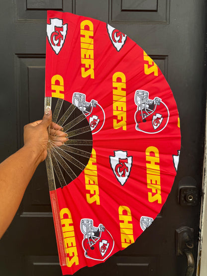 Kansas City Chiefs Folding Hand Fan: NFL Football Game Day Accessory